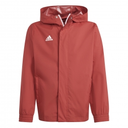 adidasEntrada22AllweatherJackKidsRood