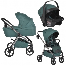 CangarooUniquePineGreen3-in-1Kinderwagenincli-SizeAutostoel