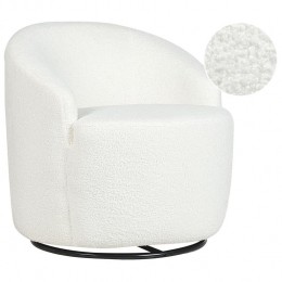 Beliani-DAVIK-Fauteuil-Off-white-Polyester