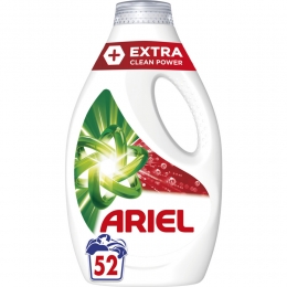 4xArielWasmiddelExtraCleanPower52Wasbeurten26liter