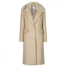 MantelGuessNANCYFITCOATFAUXFURCOLLAR