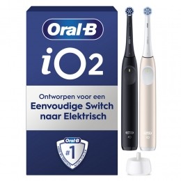 Oral-BElektrischeTandenborsteliO2DuoZwartRoze1set