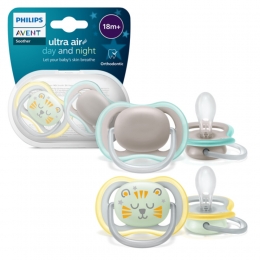 PhilipsAventUltraAirDayAndNightFopspeen18mnd2stuks