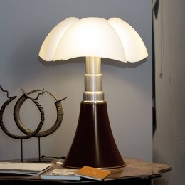 MartinelliLuceInhoogteverstelbaretafellampPIPISTRELLObruin