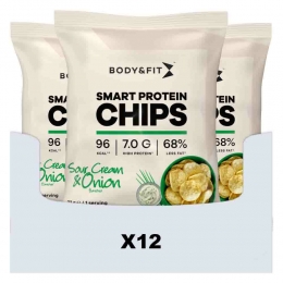 BodyFitSmartChipsSourCreamOnion12x23gr