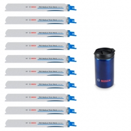 Bosch615997675PROMedium-ThickMetalPreciseS1137BEFReciprozaagbladen10StuksIsothermMok-225mm