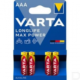 VartaLonglifeMaxPowerAlkalineBatterijenAAA4stuks