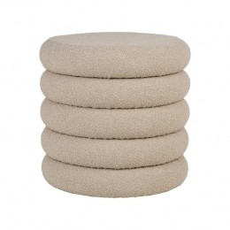 ArtichokWillemijnpoefbouclbeige-metopbergruimte-44cm