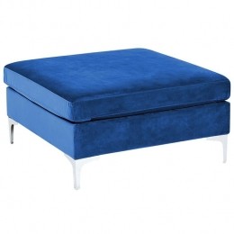Beliani-EVJA-Ottomaan-Marineblauw-Fluweel