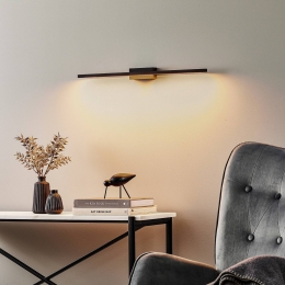 QuitaniLEDwandlampToluzwartbreedte65cm