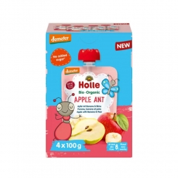 HolleKnijpfruitMultipack8mndAppleAnt4stuks