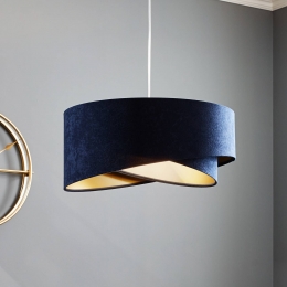 MacoDesignHanglampVivientweekleurigblauwgoud