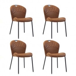 Bronx71StapelbareeetkamerstoelFayeco-leercognac-Eetkamerstoelen