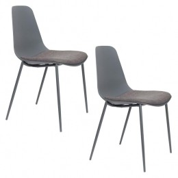 HousecraftLivingJeffreyEetkamerstoelGrijs-Setvan4