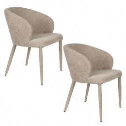 HousecraftLivingTamsinEetkamerstoelenBeige-Setvan2