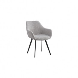 Livingfurn-Lucaeetkamerstoel-boucle-beige
