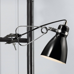 NordluxGlanzendeklemlampClonezwart