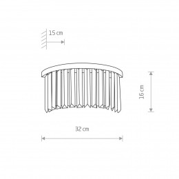 NowodvorskiLightingWandlampCristaltransparantzilver