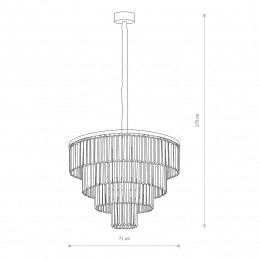 NowodvorskiLightingHanglampCristaltransparantzilver71cm