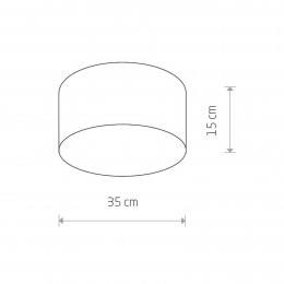 NowodvorskiLightingPlafondlampCamerongrijs35cm