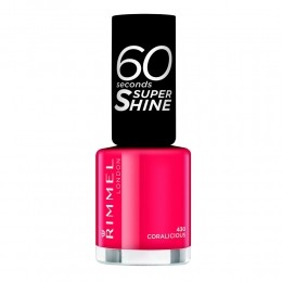 3xRimmelNagellak60SecondsSuperShine430Coralicious8ml