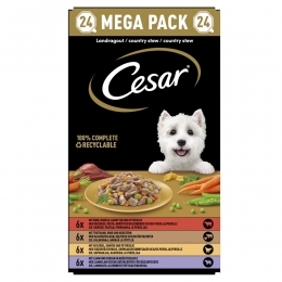 CesarAluHondenvoerMulti-packKuipjeCuisineinSaus24x150gr