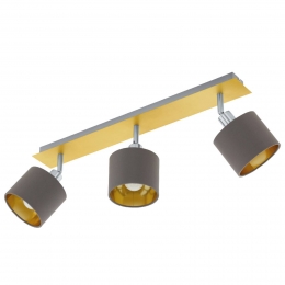 EGLOPlafondlampValbianoCappuccinoGolddrielampjes