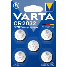 VartaLITHIUMCoinBatterijenCR2032Blister5stuks