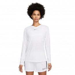 NikeDri-FITParkOndershirtLangeMouwenDamesWitGrijs