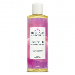 HeritageStoreCastorOlieLichaamHaarWenkbrauwen237ml