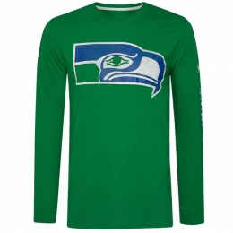 SeattleSeahawksNFLNikeFashionTopHerenShirtmetlangemouwenNKOA-EL81-V6Q-8NV