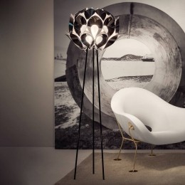 SlampFlora-designer-vloerlampzilver