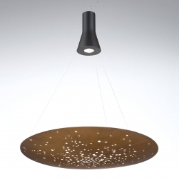 FabbianLensLEDhanglamp90cmroest
