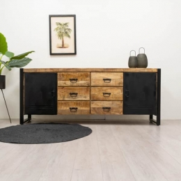 MangohoutdressoirTygomet2stalendeurenen6lades