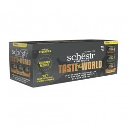 SchesirTasteTheWorldHondVariatie-Pack6x150gr