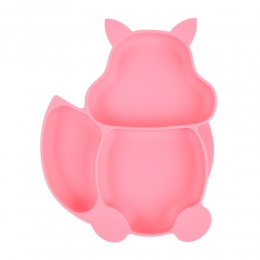 Dutsi-SiliconenBabyenKindBord-ZuignapBord-WatermeloenRozeVosje