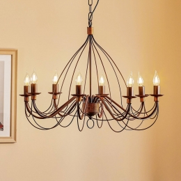 ONLIKroonluchterFiammaMarrone8-lampszonderkappen