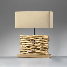 ONLITafellampMaricastoffenkapenhouthoogte50cm