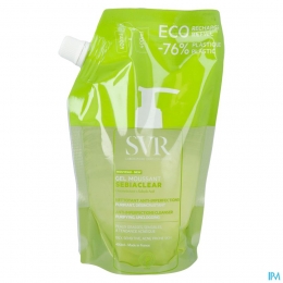 SVRSebiaclearSchuimendeReinigingsgelNavulling400ml