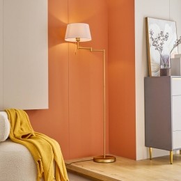 LindbyIsmenevloerlampmetzwenkbarearm