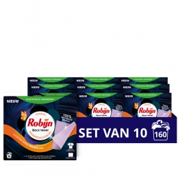 10xRobijnWasmiddeldoekjesBlackVelvet16stuks