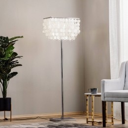 ONLIVloerlampMakanichroommetschelpdecor