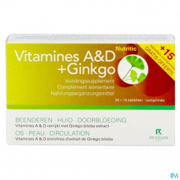 RevoganNutriticVitaminesADGinkgo3015Tabletten