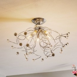 ONLIPlafondlampTrillyinchroommetkristallen5-lamps