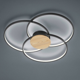 TrioLightingLEDplafondlampSedonamethoutdetailmatzwart