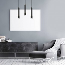 Eko-LightHanglampEstilozwart3-lampslangwerpig