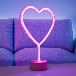 JUSTLIGHTLEDtafellampNeonHartopbatterijen