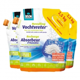 3xBisonVochtvreterNavullingNeutraal25kg