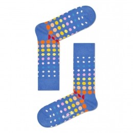 HappySocksDiscoDotSokkenBlauw