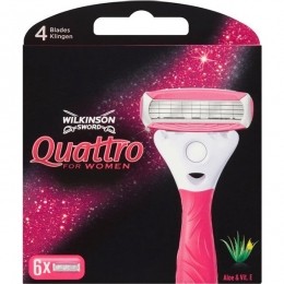 WilkinsonQuattroForWomanScheermesjes6Stuks
